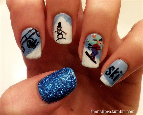 Skiing Vacation Nails Nails Winter Nails