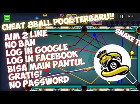 CHEAT 8 BALL POOL TERBARU SNAKE AIM GRATIS LOG FB NO FC ANTI BAN