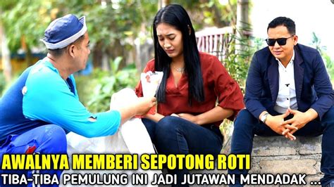 Pemulung Rela Berikan Roti Demi Menolong Wanita Cantik Kelaparan Tapi