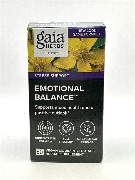 Gaia Emotional Balance 60 Capsules Gandw Herbs