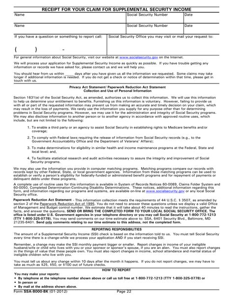 Form Ssa 8000 Bk Fill Out Sign Online And Download Printable Pdf