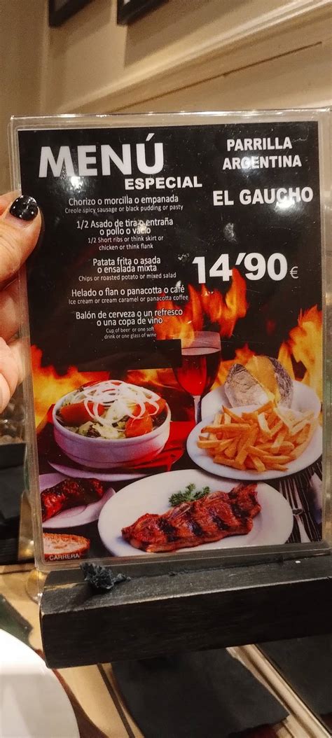 Carta Del Restaurante De Mar A San Jer Nimo Madrid Carrera Del San