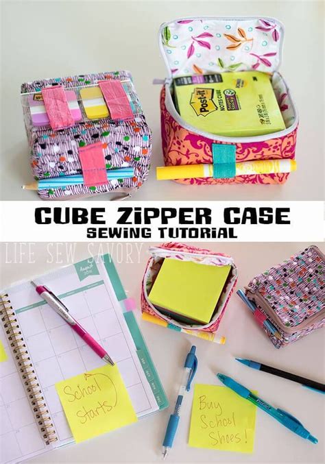 How To Make A Cube Zipper Pouch Cube Zipper Pouch Sewing Tutorial By