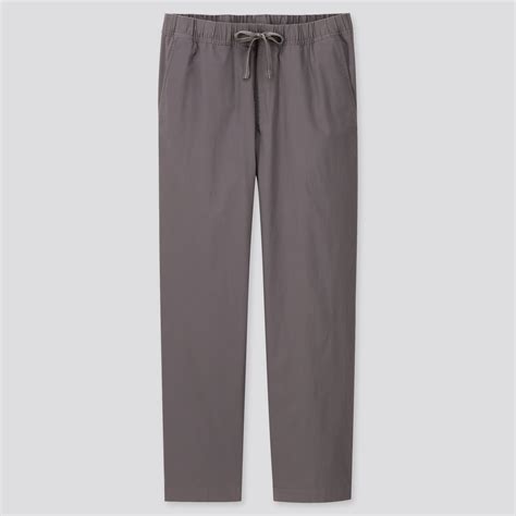 Men Cotton Relaxed Fit Ankle Length Pants Uniqlo Us