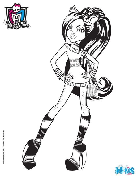 Clawdeen Wolf Coloring Pages