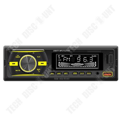 TD Autoradio Bluetooth Universel Pour Voiture Lecteur MP3 Carte