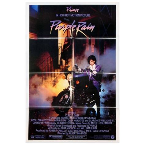 "Purple Rain" Film Poster, 1984 For Sale at 1stdibs