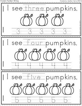 Pumpkin Counting Mini Book Freebie By Heather Harris Tpt