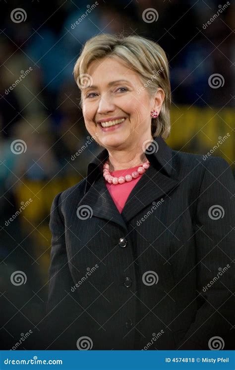 Hillary Clinton - Smiling Vertical Editorial Stock Photo - Image of ...