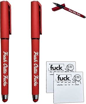 Amazon Fresh Outta Fucks Pad And Pen Fuck Pens Snarky Novelty