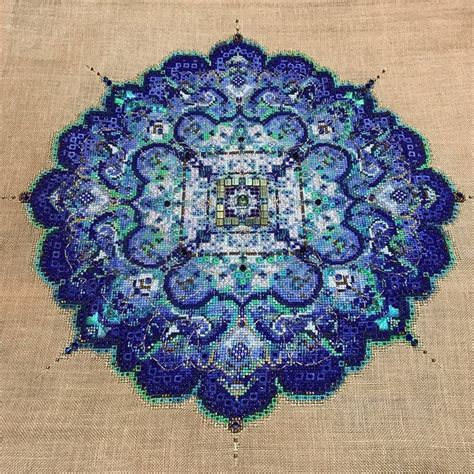 Onl The Blue Moroccan Lace Mandala Ch Telaine Mandala Cross