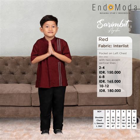 Jual Koko Anak Ayesha By Endomoda TERSEDIA SARIMBIT Shopee Indonesia