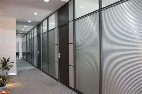 Decorative Aluminum Glass Office Partitions Office Glass Partition Walls