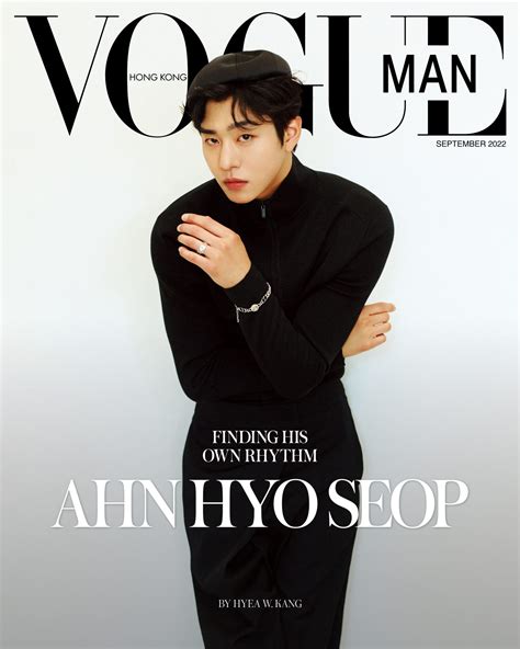 Ahn Hyo Seop Stars On Vogue Man Hong Kong's September Issue