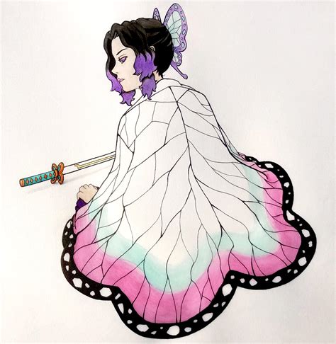 Shinobu Kocho The Insect Hashira Original Artwork Done By Me Rkimetsunoyaiba