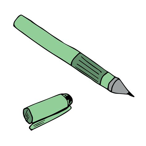 Writing Pen With Hand Clipart For Kids