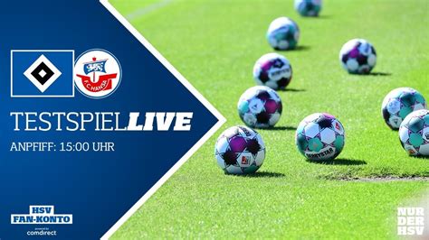 Re Live Testspiel I Hamburger Sv Vs Fc Hansa Rostock Youtube