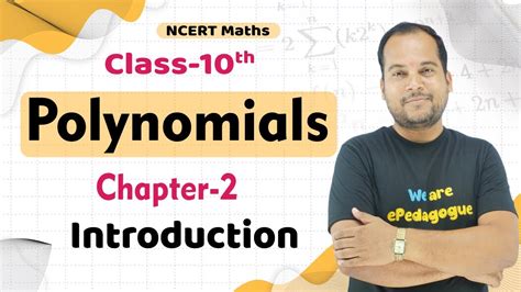 Polynomials Class 10 Maths Chapter 2 Introduction Ncert Youtube