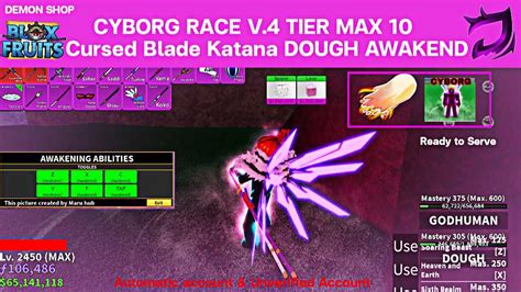 Blox Fruit Cyborg V T Dough Cursed Dual Katana Soul Guitar