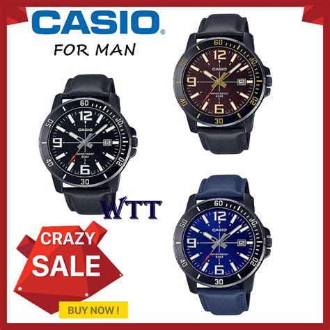 Authentic Casio Original Mtp Vd Bl Series Analog Men S Luxury