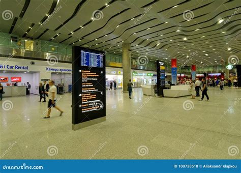 International Airport Pulkovo. Editorial Stock Photo - Image of transit ...