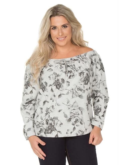 Cobertura Plus Size Blusa Moletinho Cobertura Mescla Roupa De