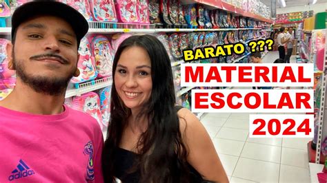 MATERIAL ESCOLAR 2024 PREÇOS MOCHILA CADERNOS ESTOJO PREÇO BOM