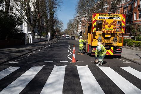 Beatles ‘Abbey Road’ Crosswalk Repainted During Quarantine