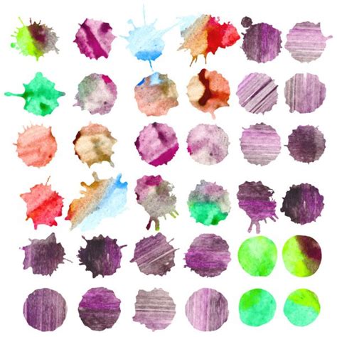 Watercolor Circles Set Stock Vector Image By Goldenshrimp