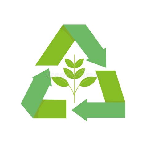 Ecology Renewable Environment Recycle Icons Collection Stock Vector