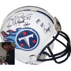 Kevin Dyson Signed Tennessee Titans Replica Mini Helmet Music City ...