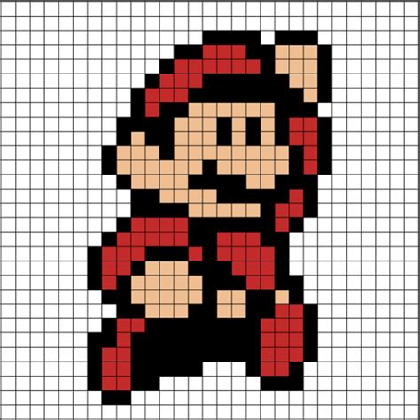 Plantilla Hama Beads De Super Mario