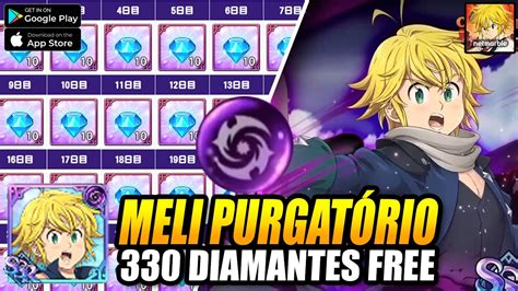 330 Diamantes GrÁtis Novo Meliodas PurgatÓrio Muito Forte 7ds Seven Deadly Sins Grand