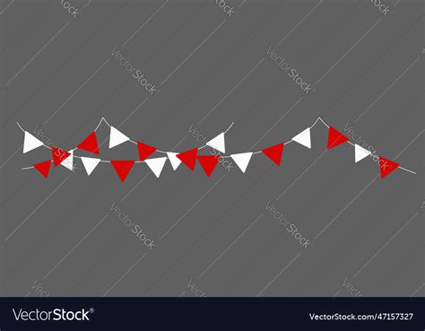 A red white flag Royalty Free Vector Image - VectorStock