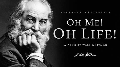 O Me O Life Walt Whitman Powerful Life Poetry Youtube