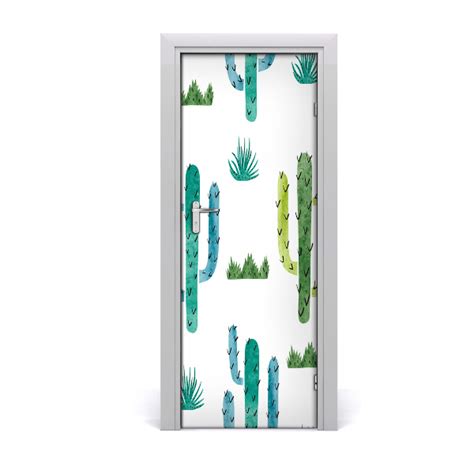 Autocollant De Porte Cactus Tulup Fr