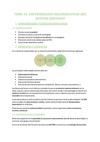 Tema Enfermedades Degenerativas Del Sistema Nervioso Pdf