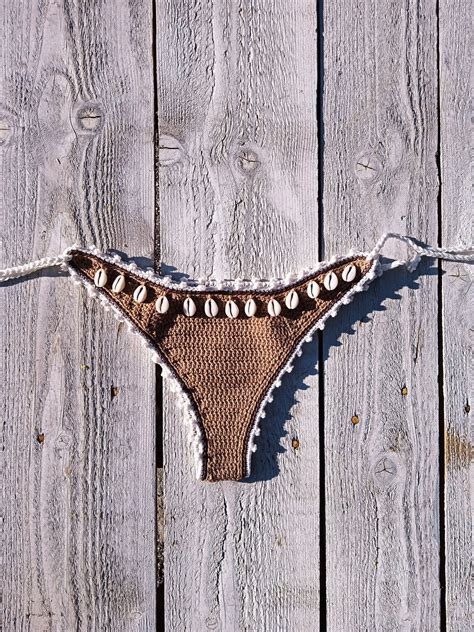 H Keln Bikini Set Getrimmt H Keln Bikini Mit Shells Muschel Etsy