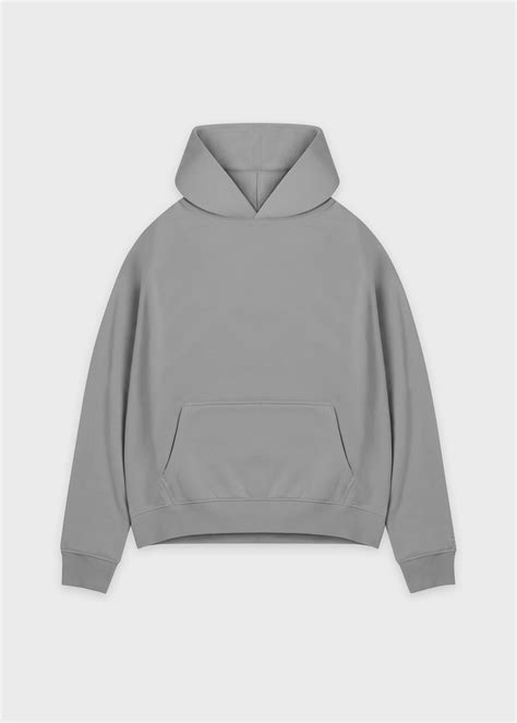 Grey Basic Oversized Hoodie