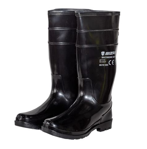 Сапоги резиновые рабочие Sizam Baltimore Light Black из ПВХ 45 (36348 ...