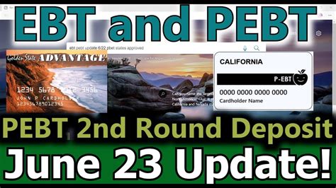 Apply Pebt Ebt Card States Depositing Second Round Date Increase