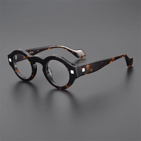 Japanese Handmade Acetate Presbyopia Reading Eyeglasses Round Frame