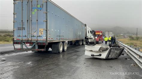 Lluvias Provocan Dos Fuertes Accidentes En Carreteras Circundantes A Saltillo