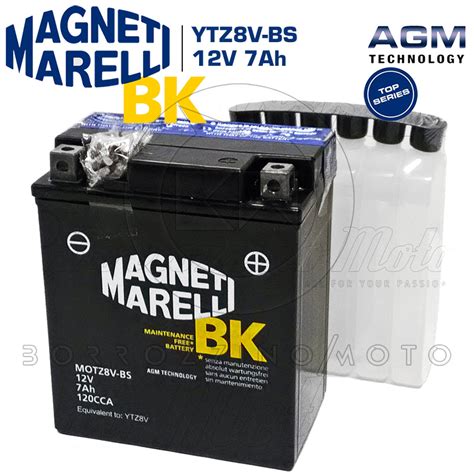 BATTERIA 12V 7AH MAGNETI MARELLI YTZ8V BS YAMAHA X MAX XMAX 300 2017