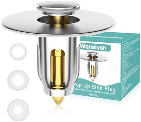 Wansiven Sink Plug Universal Pop Up Sink Plugs With Drain Strainer