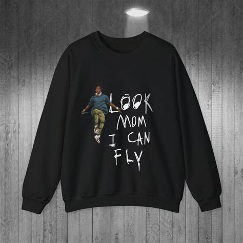 Travis Scott Hoodie Look Mom I Can Fly Etsy