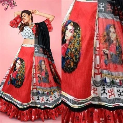 Heavy Lengha Designer Lehenga Choli Lehenga Set Mirror Thread Work Mono Satin Blouse Unstitch