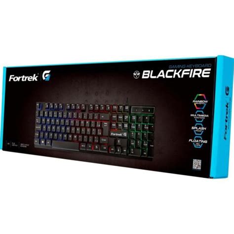 Teclado Gamer Blackfire Preto Fortrek Mundomax