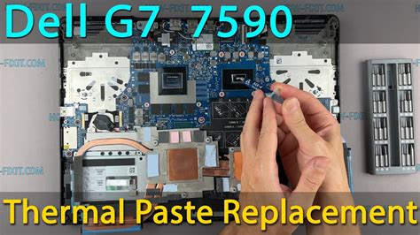 Dell G7 7590 Disassembly Fan Cleaning And Thermal Paste Replacement Youtube