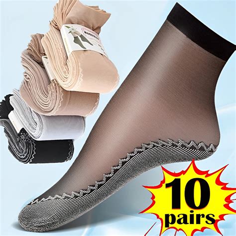 Chaussettes Souples En Velours Et Soie Pour Femmes Paires